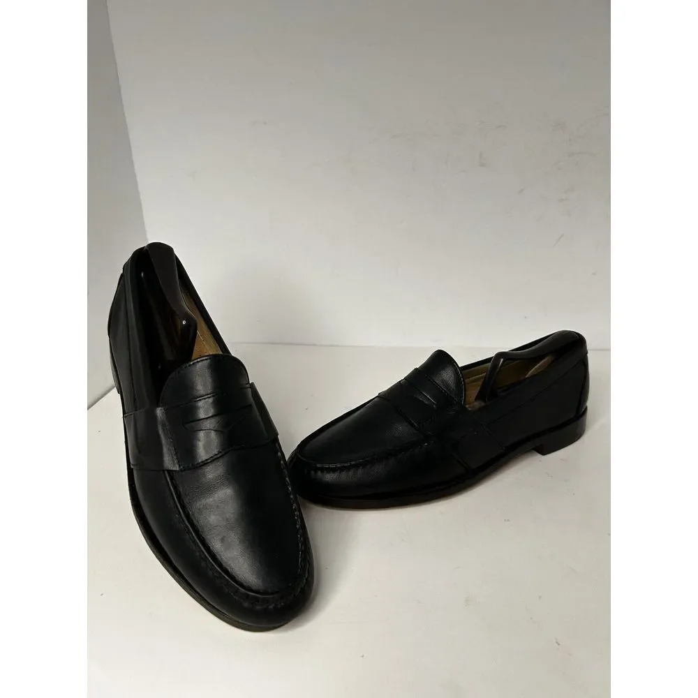 Allen Edmonds Cameron Penny Loafers Sz 9 1/2 C Blk Leather  With‎ Shoe Trees EUC